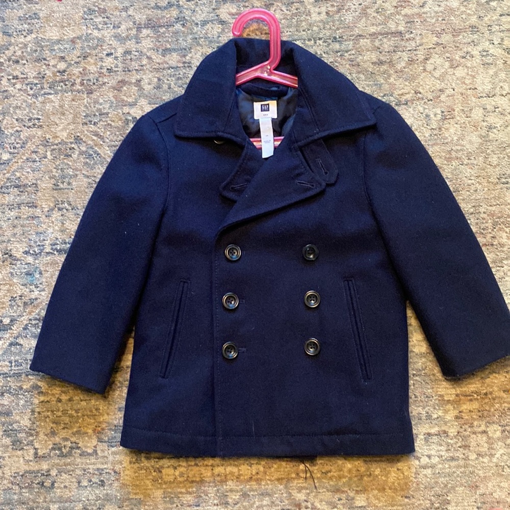GAP Kids Wool Boys Peacoat Size 4/5